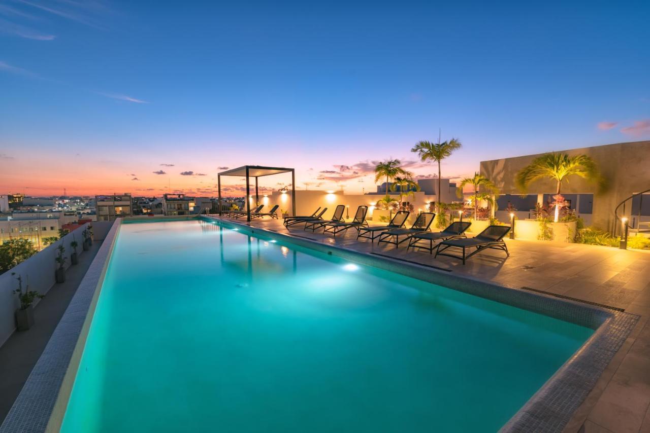 Fancy 3 Bedroom Apartments In Downtown Playa Rooftop Pool Gym Playa del Carmen Zewnętrze zdjęcie