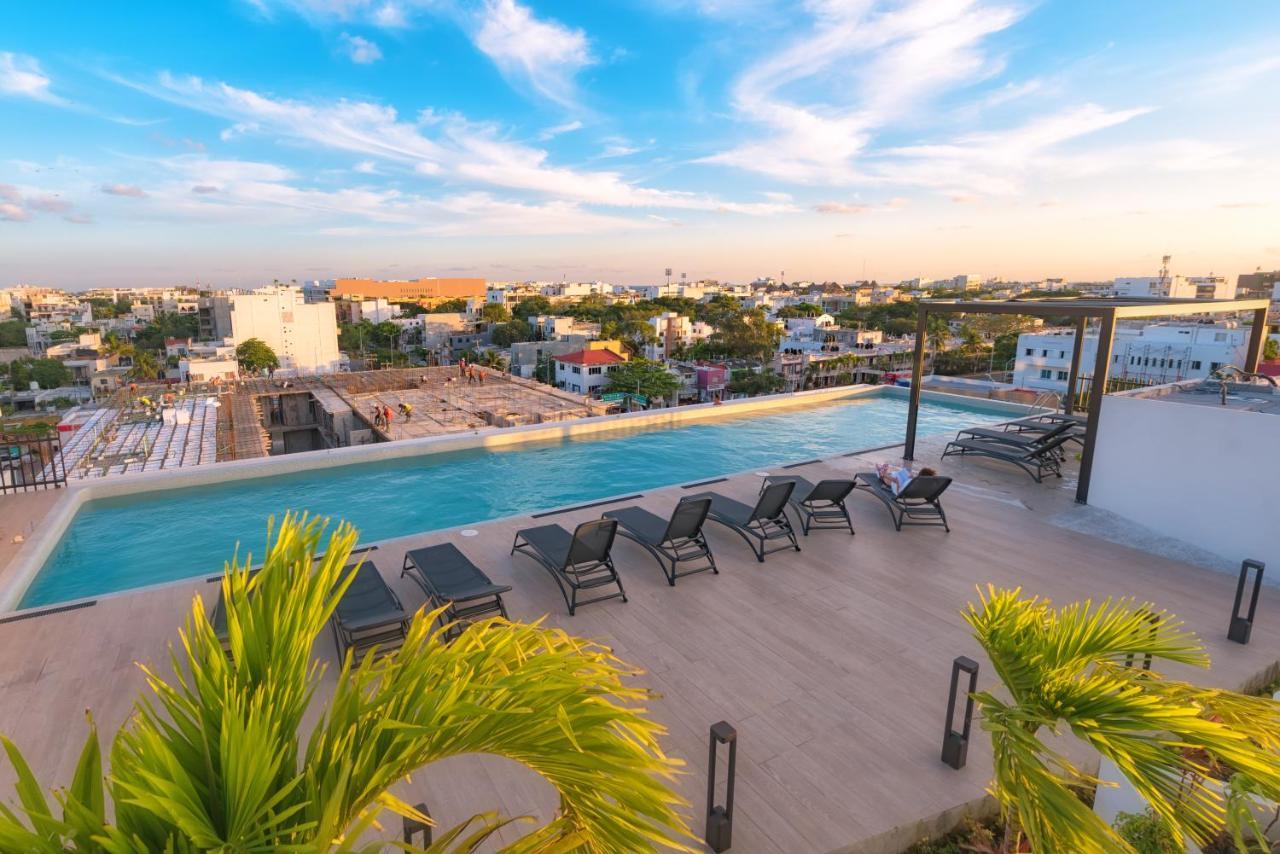 Fancy 3 Bedroom Apartments In Downtown Playa Rooftop Pool Gym Playa del Carmen Zewnętrze zdjęcie